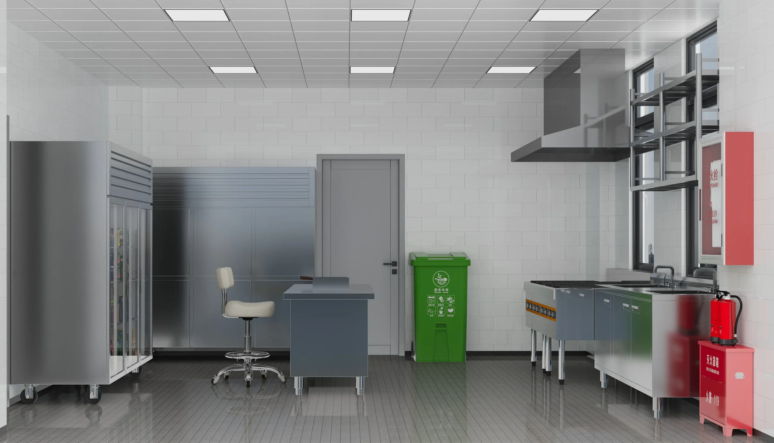 OneLuxeHouse suite kitchen — fitted kitchen furniture by Zhobai