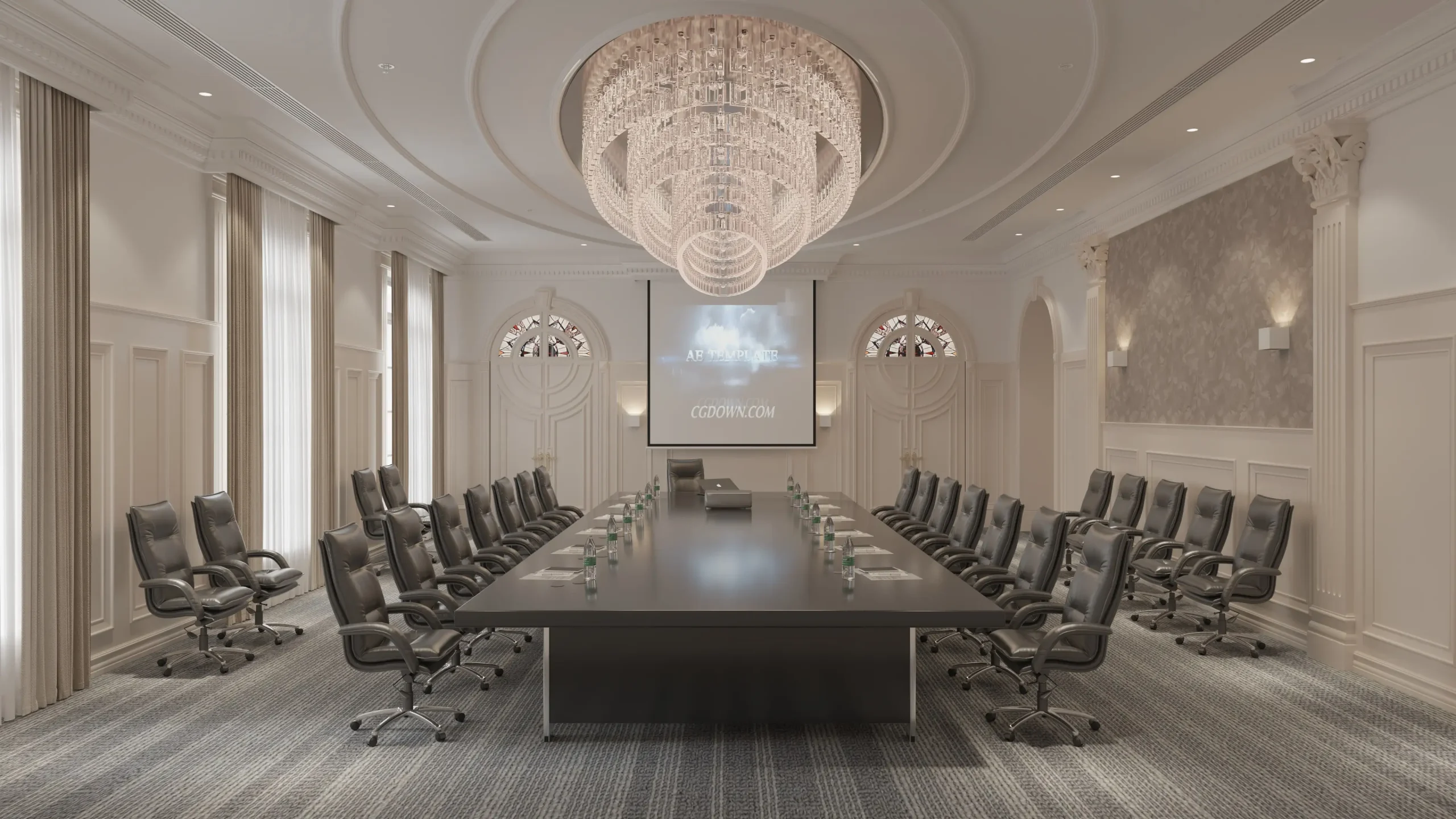 OneLuxeHouse meeting room — European style conference furniture Ghana by Zhobai