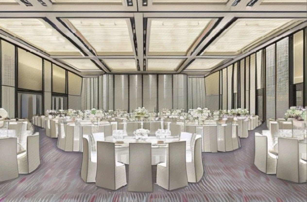 Banquet hall seating area at Courtyard Changchun Poly