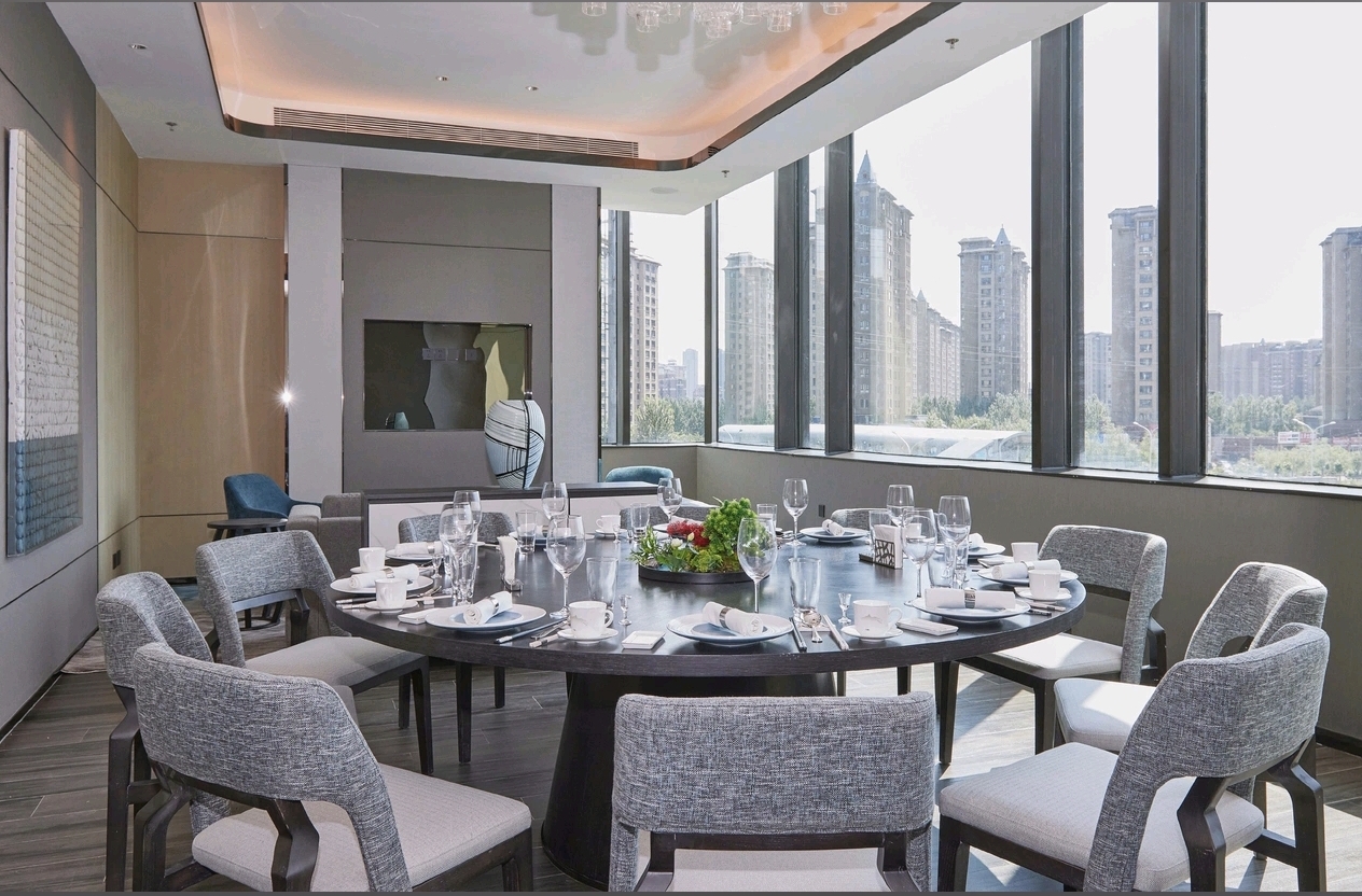 Chinese restaurant private dining booth at Courtyard Changchun Poly