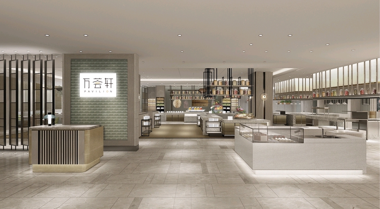 Lobby central lounge space at Courtyard Changchun Poly