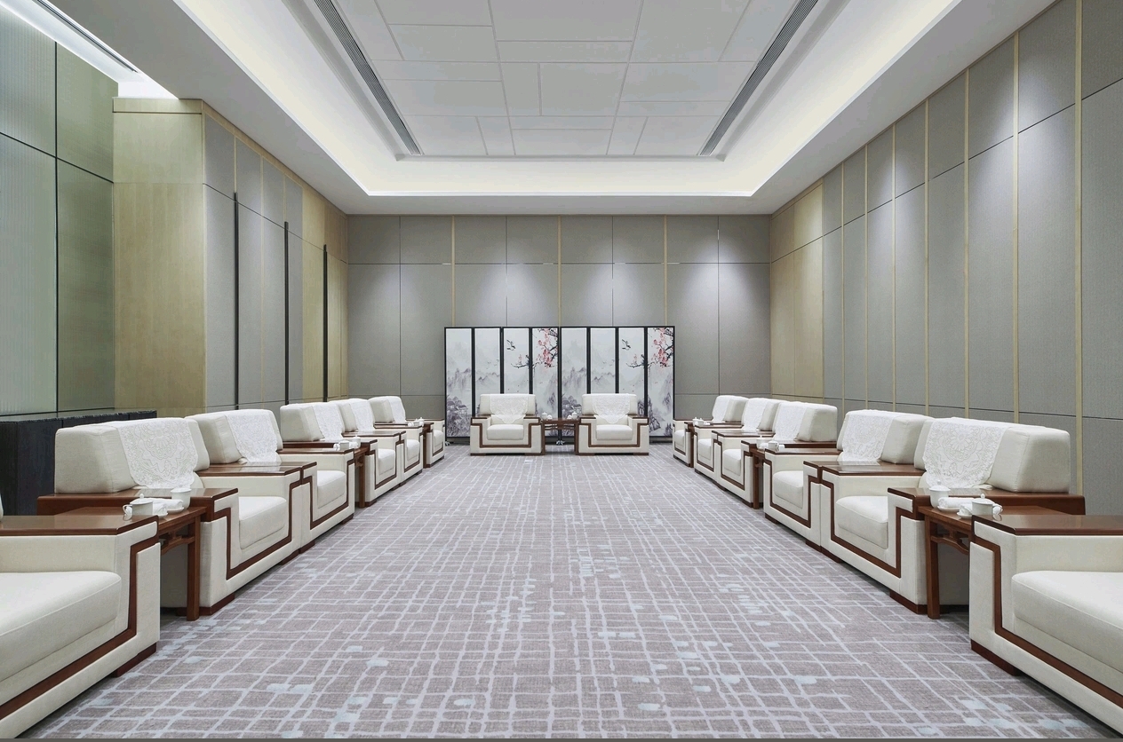 Lobby long sofa waiting lounge at Courtyard Changchun Poly