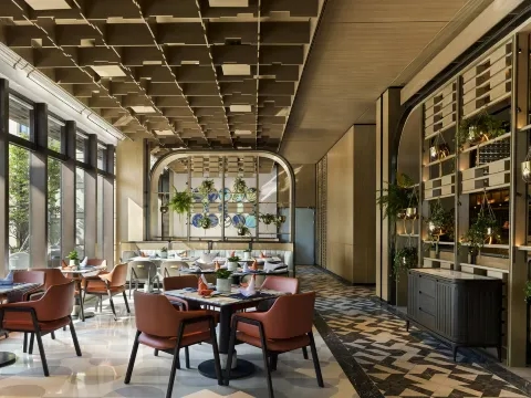 Dhawa Beihai Weizhou Island all-day dining restaurant Xi — furniture by Zhobai