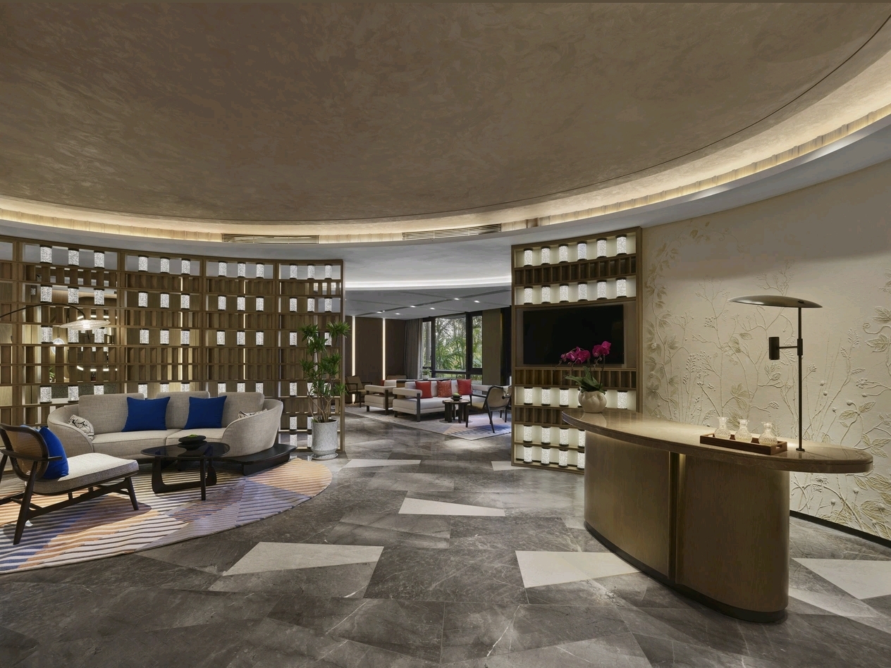 Dhawa Beihai Weizhou Island hotel lobby — furniture and interior by Zhobai