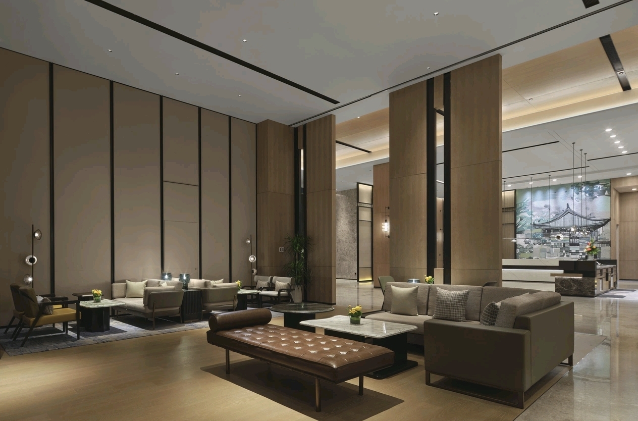 Lobby sofa waiting lounge at DoubleTree Zhengzhou East