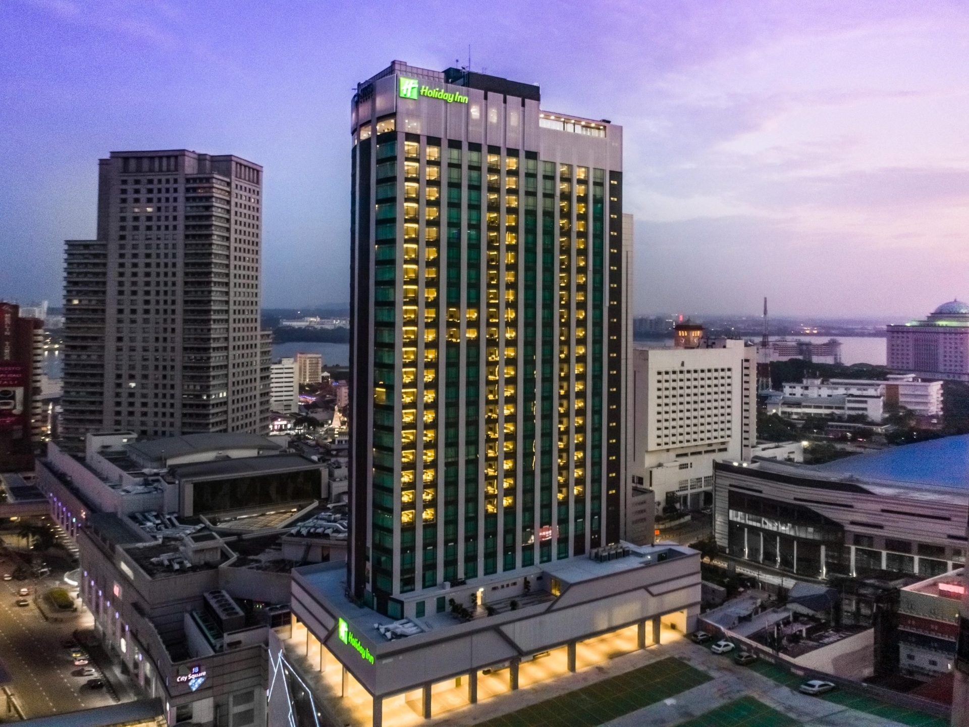 Holiday Inn Johor Bahru City Centre hotel city skyline exterior