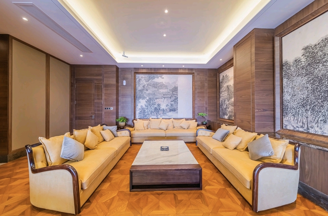 Jolie Vue Hotel Yulin lobby sofa lounge — custom seating by Zhobai