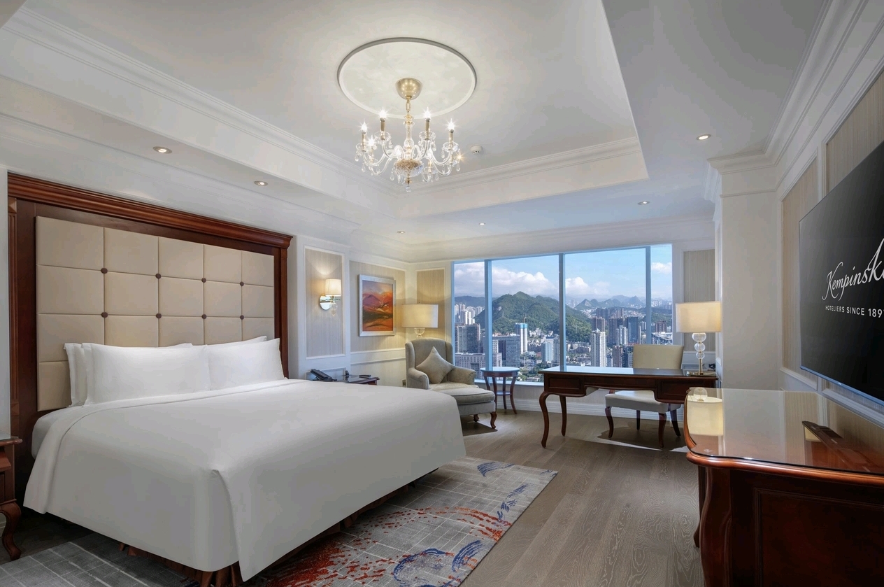 Kempinski Hotel Guiyang high floor city view room — furniture by Zhobai