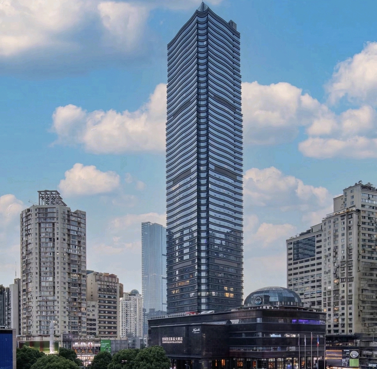 Kempinski Hotel Guiyang skyscraper exterior — Guizhou's tallest building