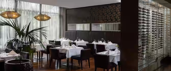 Radisson Blu Addis Ababa fine dining restaurant area — restaurant furniture by Zhobai