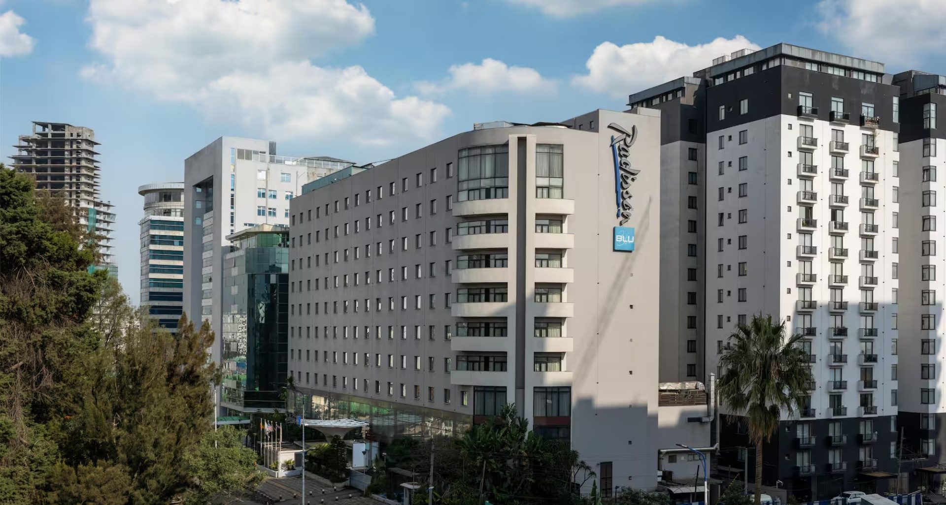 Radisson Blu Hotel Addis Ababa exterior building — hotel furniture by Zhobai