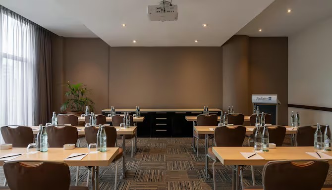 Radisson Blu Addis Ababa small meeting room — boardroom furniture by Zhobai