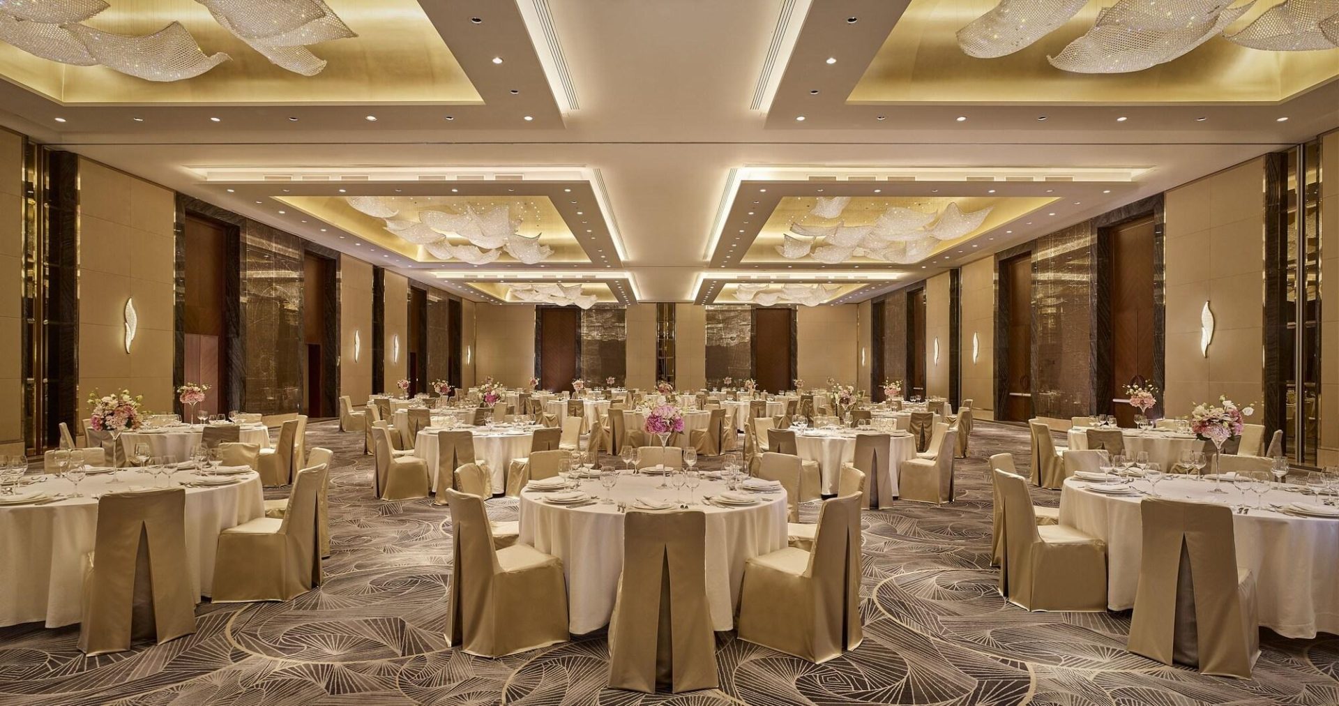 The Ritz-Carlton Almaty large banquet hall round table — event furniture by Zhobai