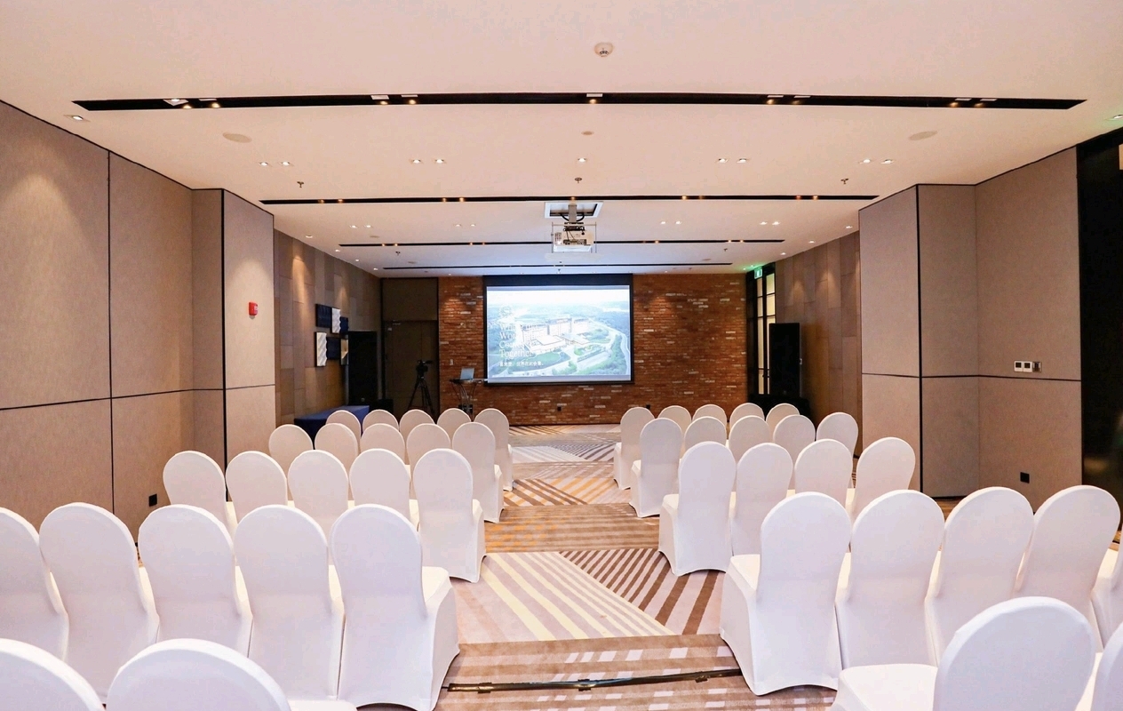 Sheraton Mianyang Xianhai large banquet hall theater setup — event furniture by Zhobai