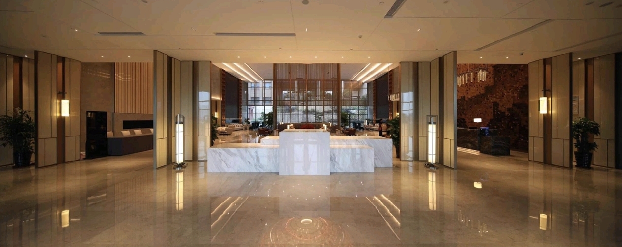 Wyndham Baise Resort long lobby corridor — corridor furniture by Zhobai