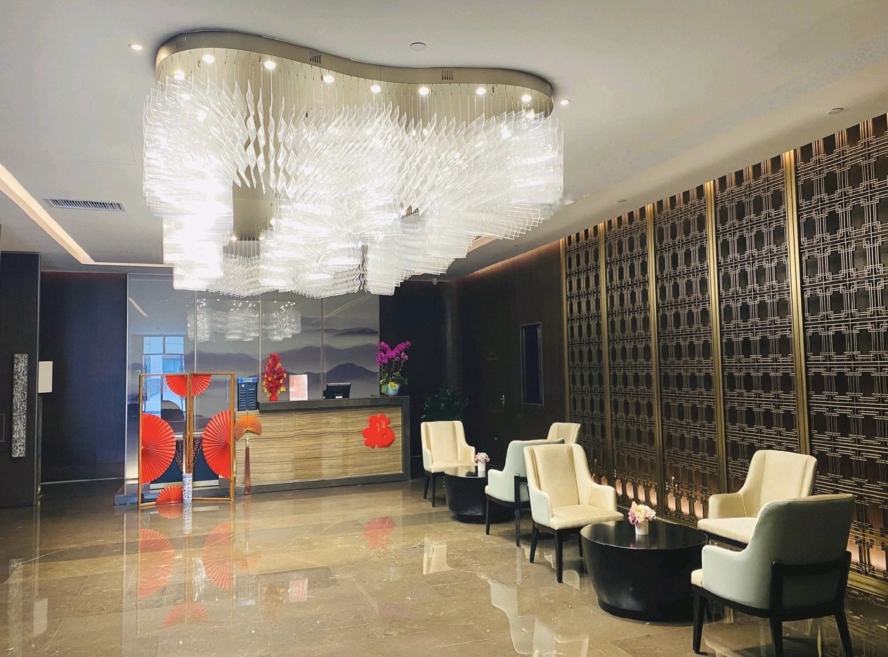 Wyndham Baise Resort main lobby reception hall — hotel furniture by Zhobai