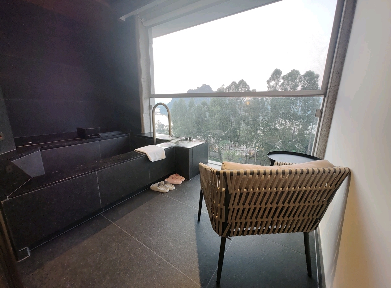 Room corner sofa lounge nook at Wyndham Grand Zhaoqing